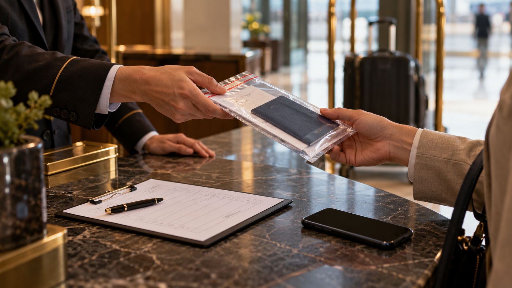 Authorized emergency handoff of a sealed travel-document recovery package